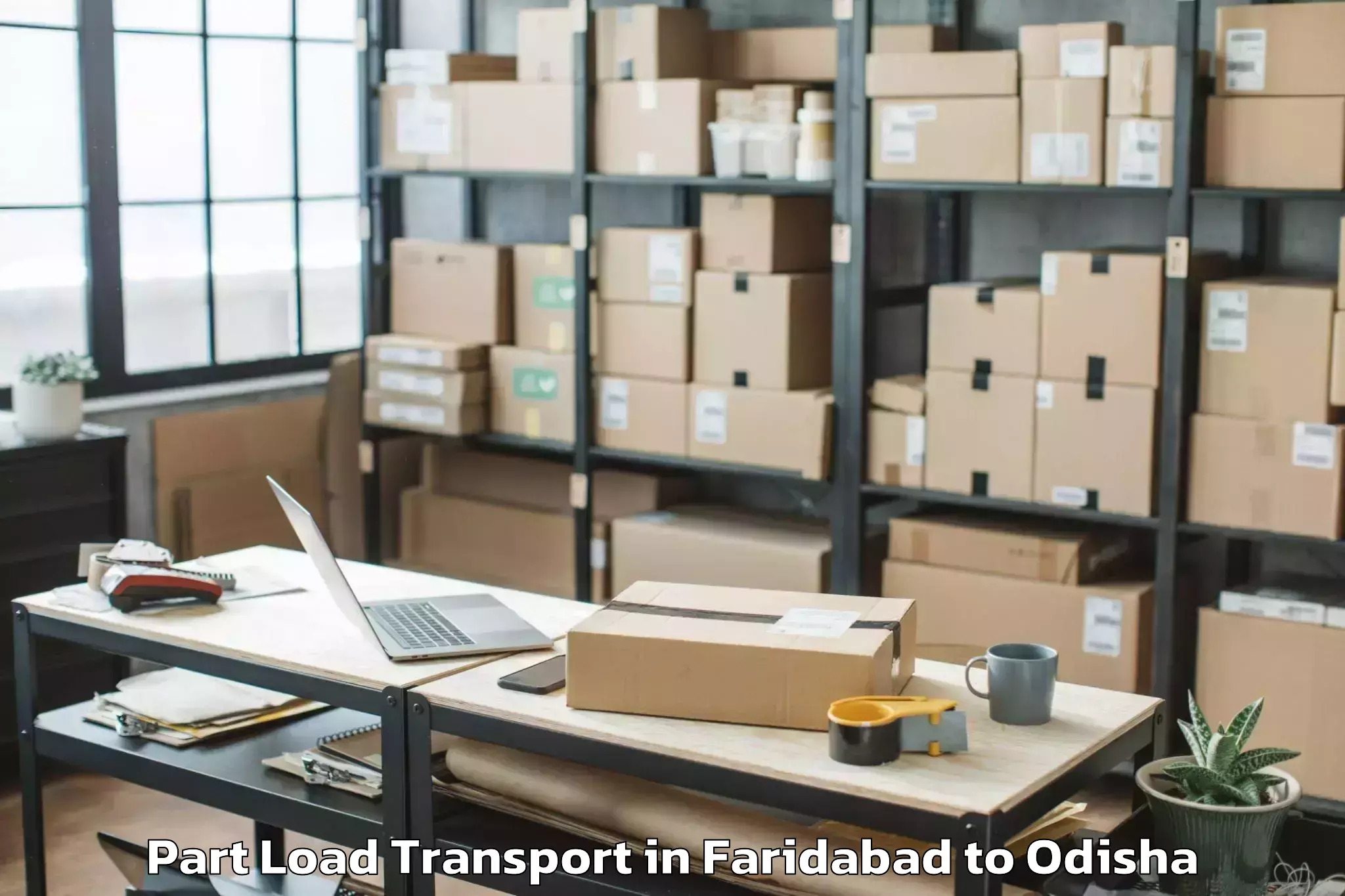 Professional Faridabad to Jhumpura Part Load Transport